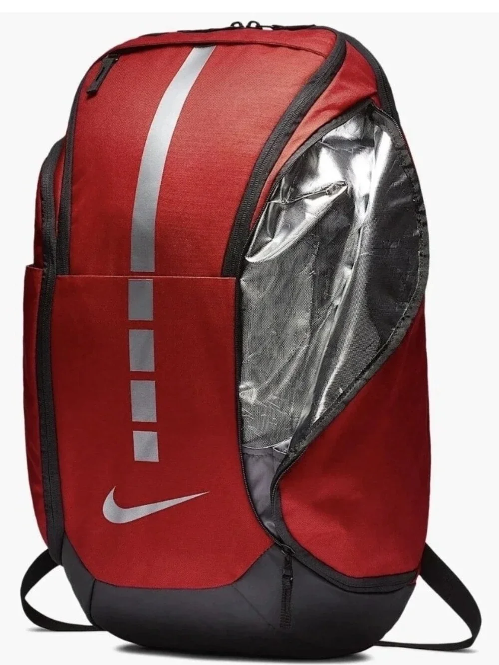 Nike Hoops Elite Pro Backpack Game Red Black Silver Basketball BA5554-657 38L